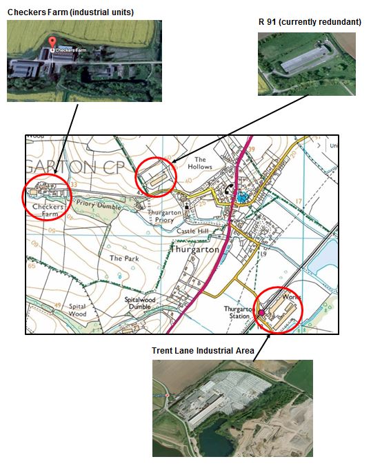 Thurgarton Industrial Areas